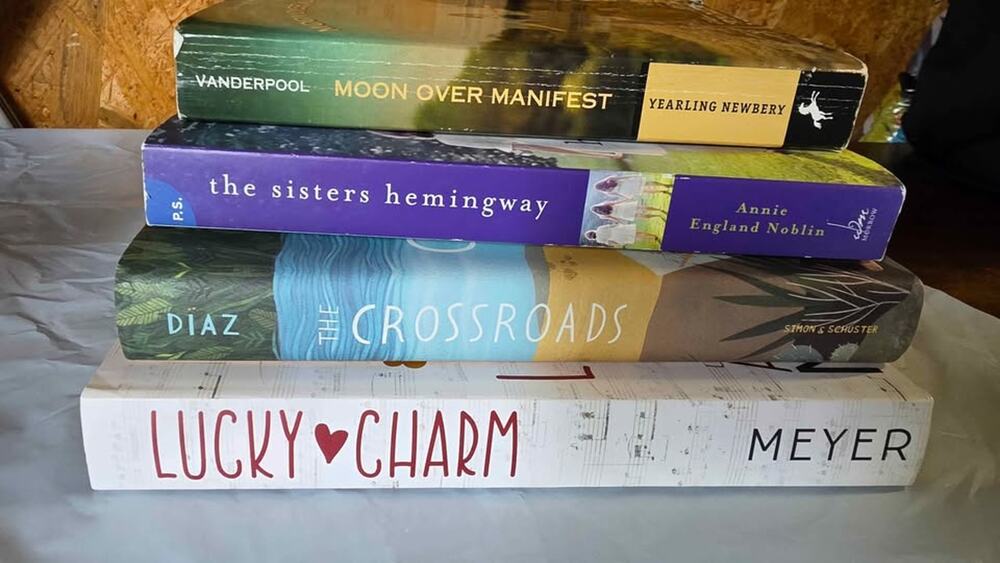 YA Book Bundle Moon Over Manifest, Sisters Hemingway, Crossroads, Lucky Charm